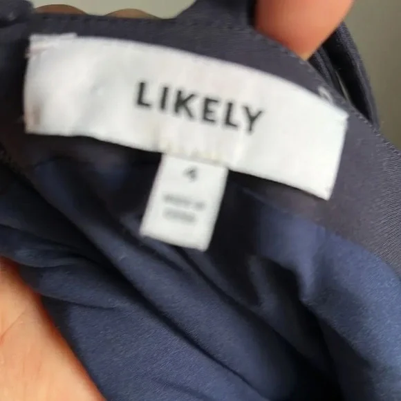 Likely Leslie Strappy V-Neck Front-Slit Gown - Picture 10 of 10